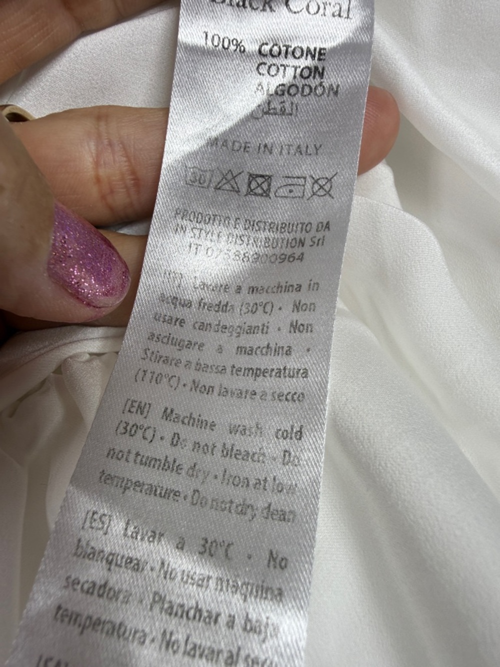 Women's White Maxi Skirt with Lace Trim - Picture 12 of 13